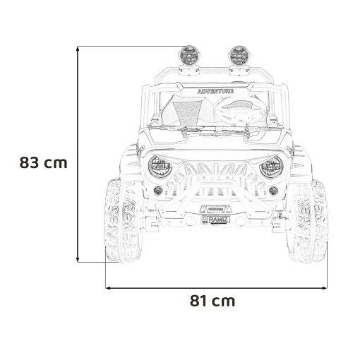Autko terenowe dla dzieci PASSION 4x4 Czarny SX3568.CZ